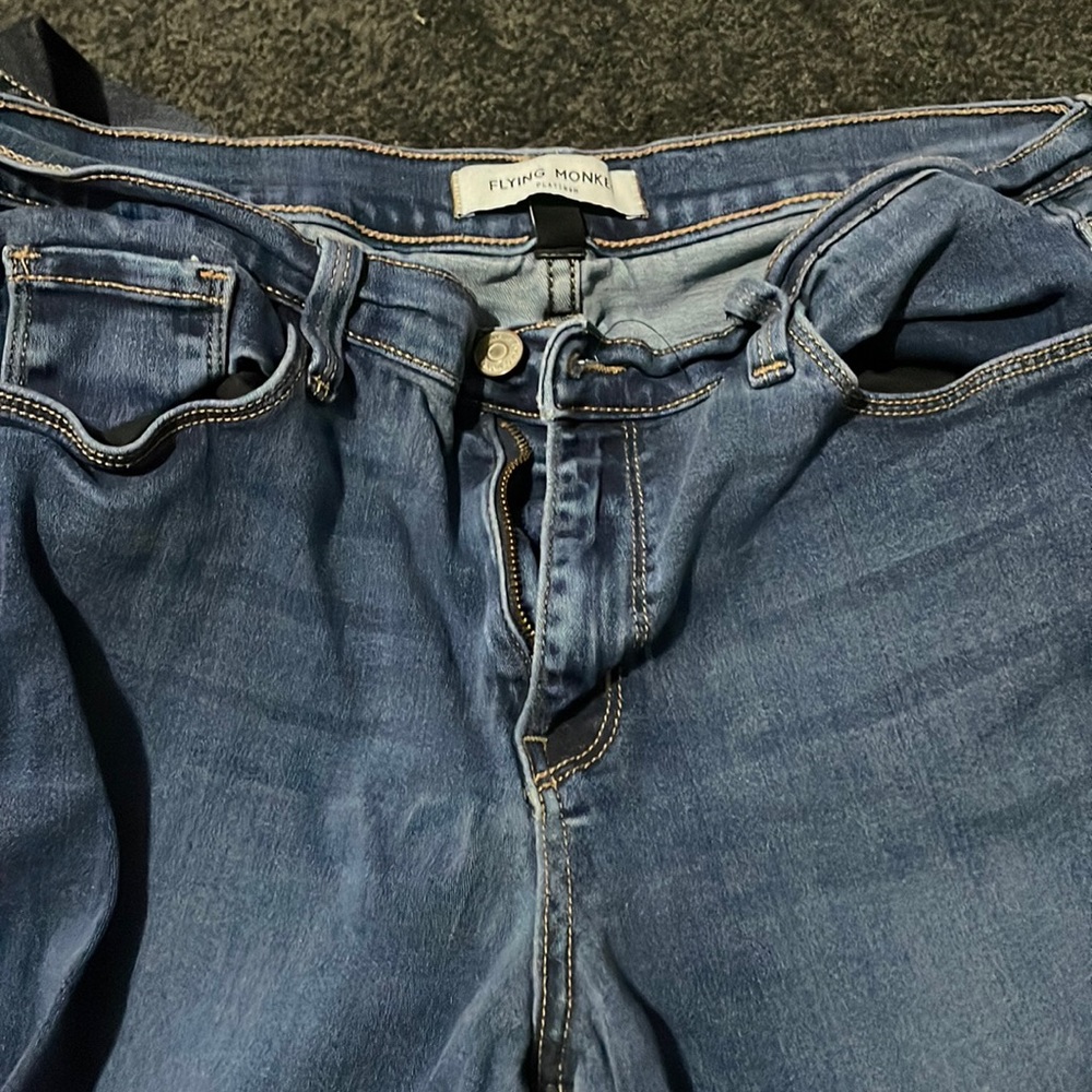 Flying monkey skinny jeans